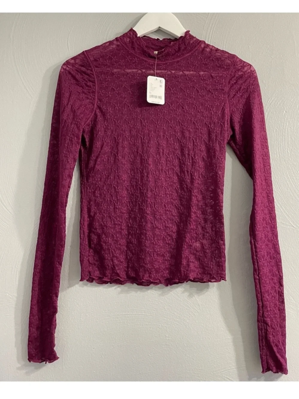 NWT FREE PEOPLE INTIMATELY FROM THE START MOCKNECK TOP XS